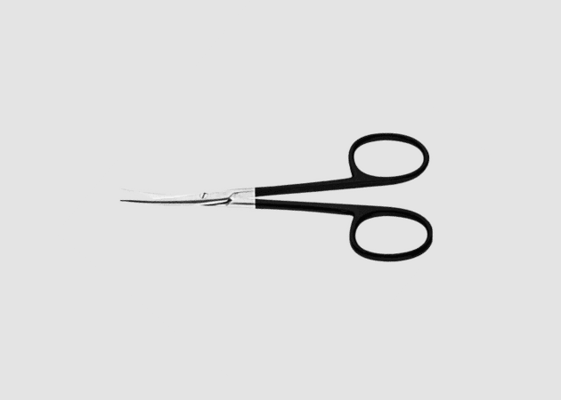 Curved Super Cut Serrated Scissors for Surgery