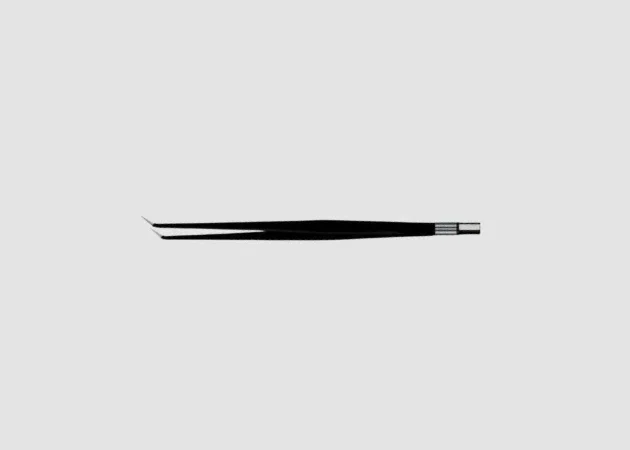 Enhanced Surgical Control: European Non-Stick Angled Forceps