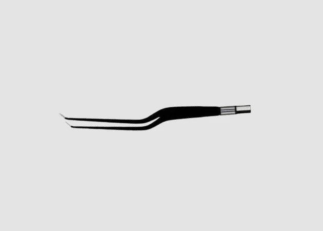 Bayonet Angled Down European Non-Stick Forceps for Surgical Precision