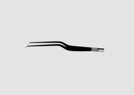 Bayonet Angled Down European Non-Stick Bipolar Forceps