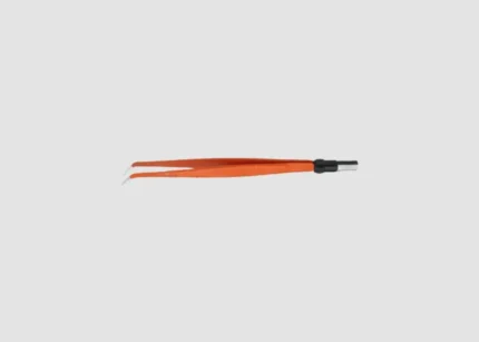 Angled Down Non-Stick Silver Glide Bipolar Forceps